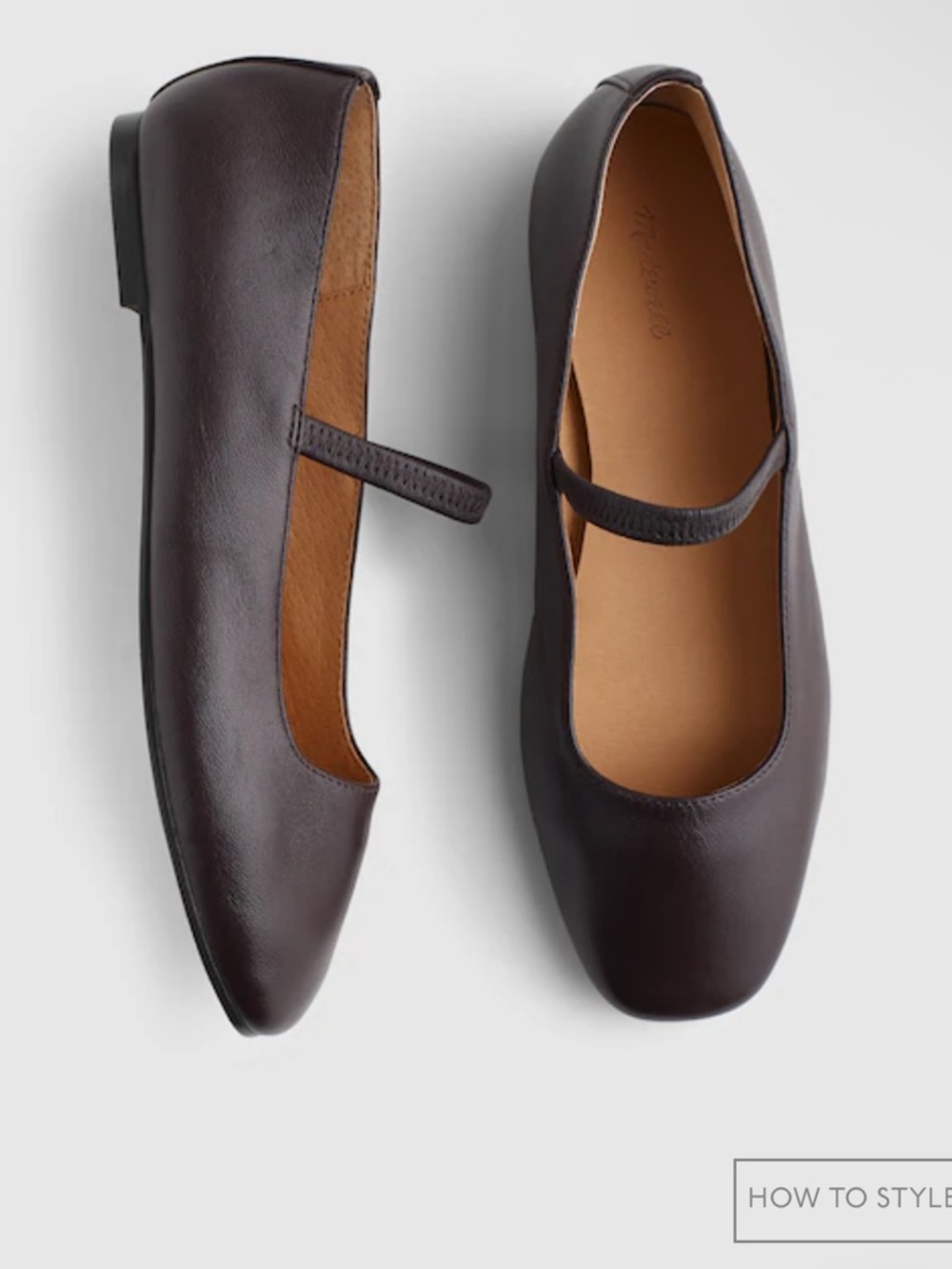 NWT Madewell Greta Ballet Flat Coffee Bean - Size 8 - NX041
